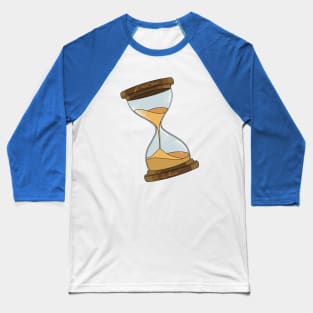 An hour glass with the quote 'IF NOT NOW, WHEN?' Baseball T-Shirt